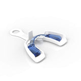 Nighttime dental guard with custom-fit tray for teeth protection
