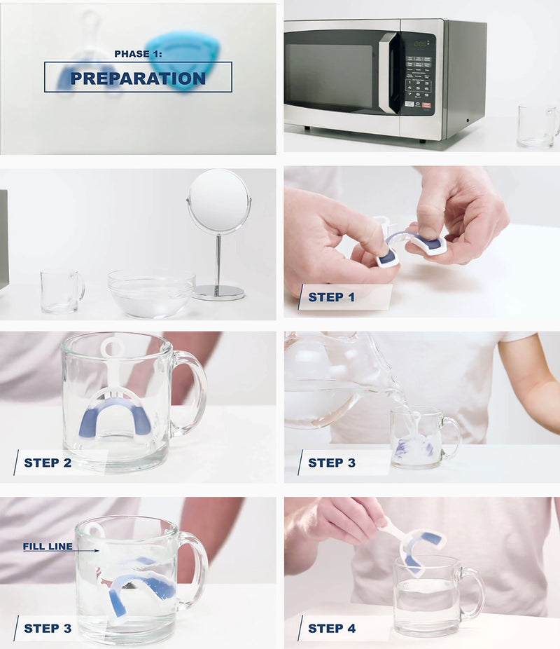 BPA-free dental tray for nighttime use