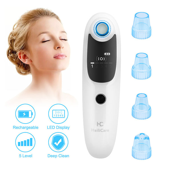 Compact rechargeable blackhead remover for home use