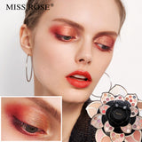 Multifunctional black floral makeup palette for full-face beauty