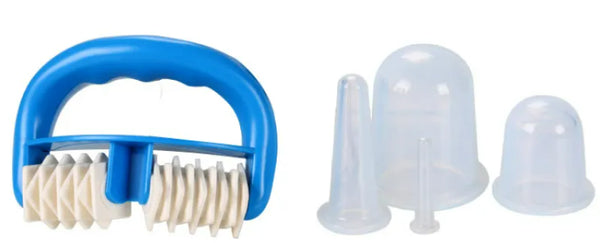 5-in-1 vacuum cupping therapy set | Vacuum roller cupping massager | Anti-cellulite cupping device | Body slimming massage cups | Cupping therapy massage kit | Circulation booster