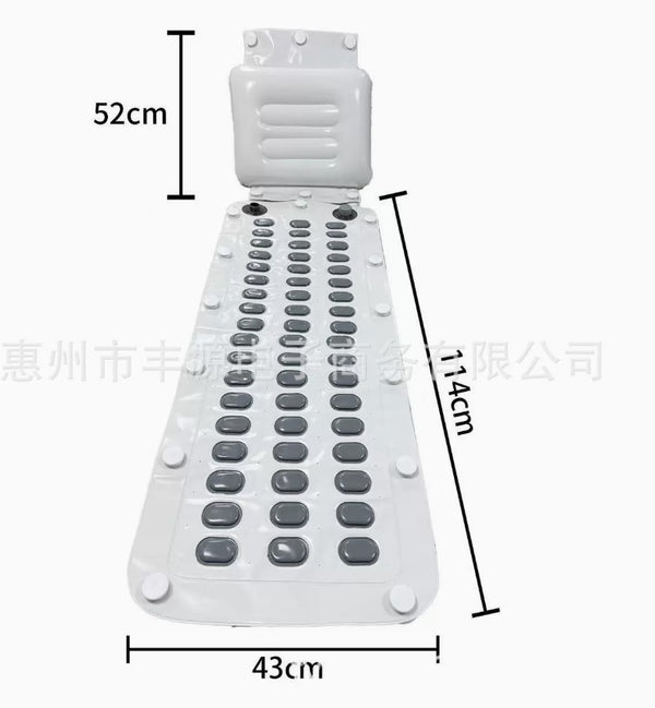 Portable bubble massage mat for bathtub hydrotherapy
