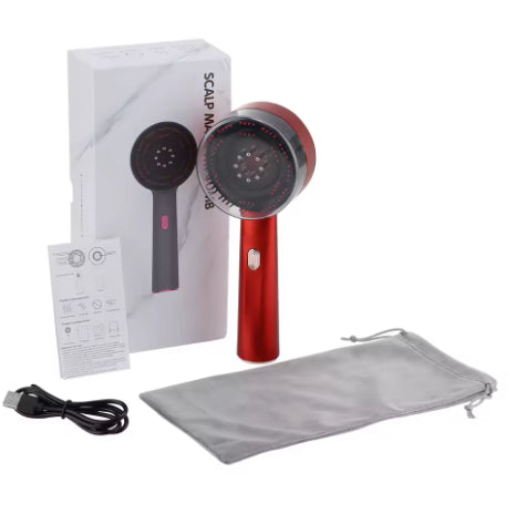 Hair growth scalp massager, red light scalp massager