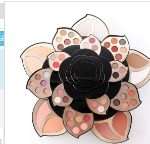 All-in-One Floral Makeup Kit with black floral palette design