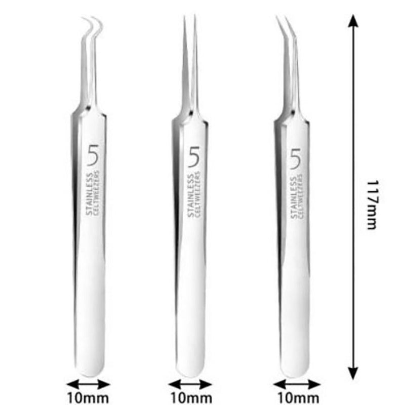 8pcs skin care extraction tool kit, blackhead remover kit, acne removal tool set, professional pimple extractor, stainless steel acne tools, beauty salon extraction kit