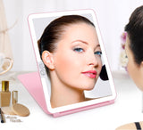 Multifunctional LED makeup mirror with adjustable lighting