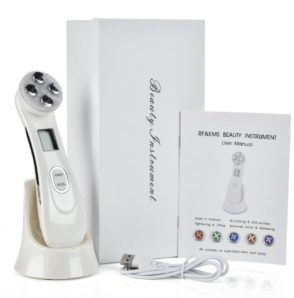 Facial ion device for serum absorption and cleansing