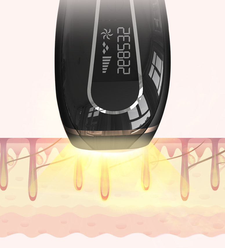 Rechargeable laser hair remover for smooth, hair-free skin