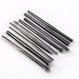 ZOREYA Pro 15 Makeup Brush Set with black handles and soft bristles