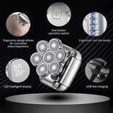 Waterproof men’s grooming head shaver