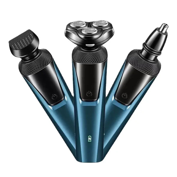 3-in-1 electric razor for men with trimmer and shaver