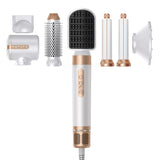 7-in-1 hot air styling brush | Multi-functional hair dryer brush | Salon blowout brush | Hair curling and straightening tool | Volumizing dryer brush | Professional hot air styler | All-in-one hair brush dryer