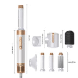 7-in-1 hot air styling brush | Multi-functional hair dryer brush | Salon blowout brush | Hair curling and straightening tool | Volumizing dryer brush | Professional hot air styler | All-in-one hair brush dryer