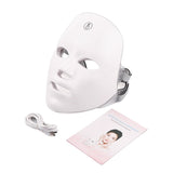 Skin rejuvenation facial beauty device with LED light therapy