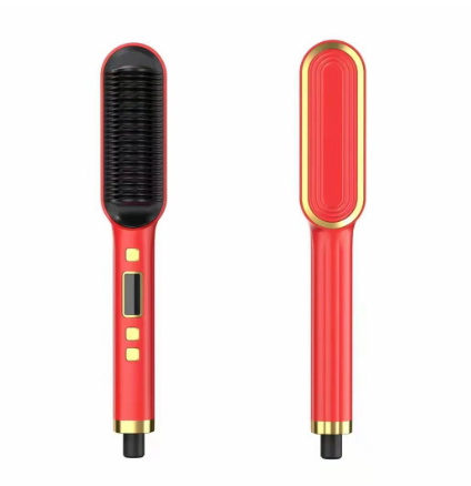 LCD Dual-Use Hair Comb for curling and straightening