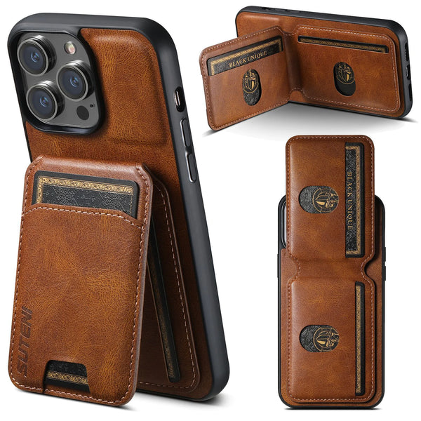 CardGuard leather phone case | Leather wallet phone case | Slim leather phone case with card holder | Stylish phone case | Luxury leather phone case | Shockproof leather phone cover | Minimalist phone wallet case |
