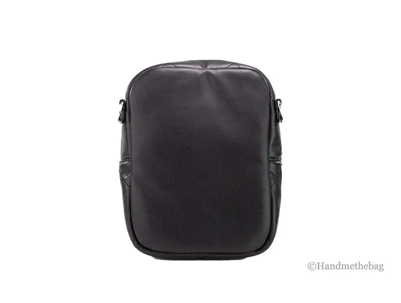 Black backpack on a white background